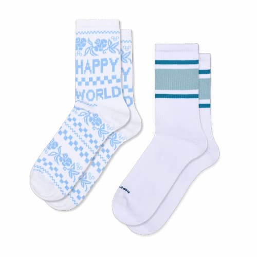 Confezione da 2 calzini da ginnastica Happy World