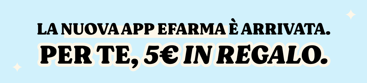 Banner announcing the new eFarma app has arrived — get €5 gift credit for you