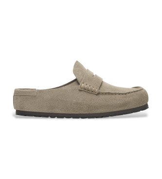 Zoccoli in Pelle Naples Wrapped (Vestibilità Stretta) taupe
