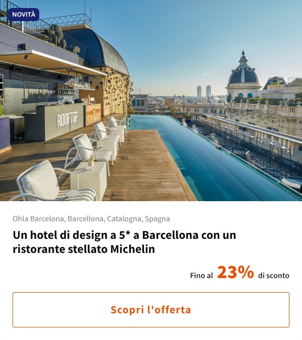Un hotel di design a 5* a Barcellona con un ristorante stellato Michelin