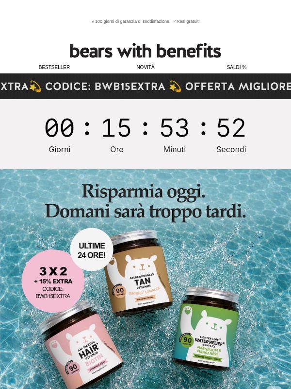 Ultima occasione: 3x2 + 15% EXTRA💥