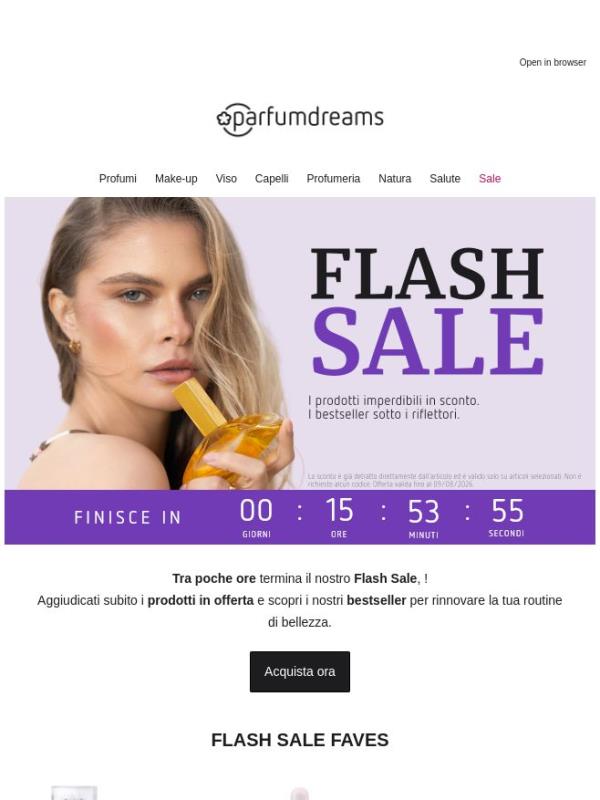 🔥 Ultima occasione: articoli selezionati nel Flash Sale