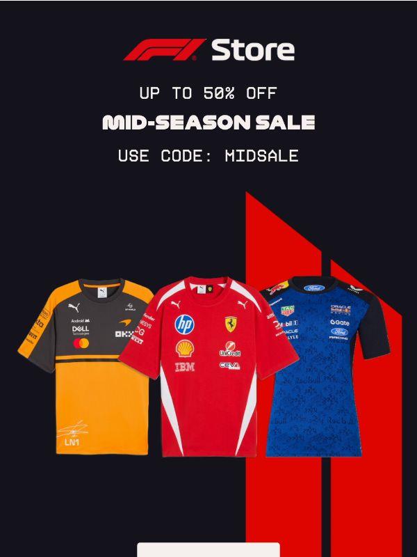 The F1 Store Mid-Season Sale is Ending Soon