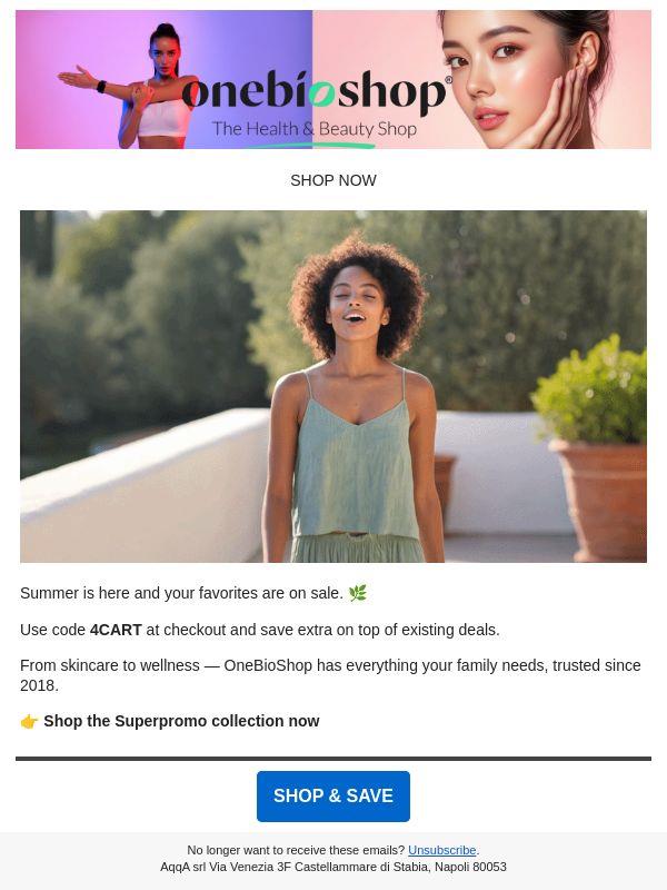 ☀️ Superbrands in Superpromo — use code 4CART today