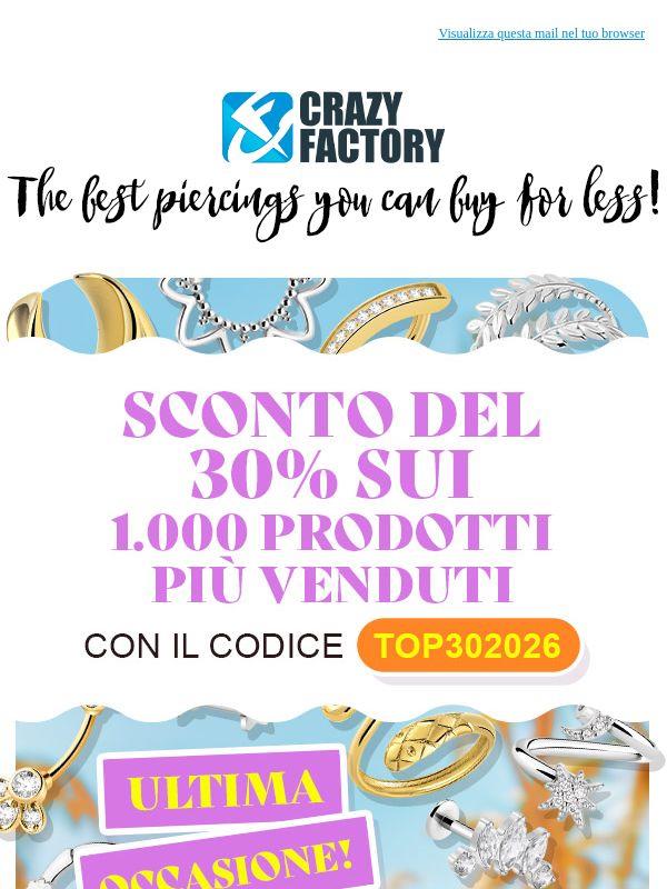 🚨 Vuoi davvero lasciarti sfuggire il 30% sui migliori 1.000 articoli, ?