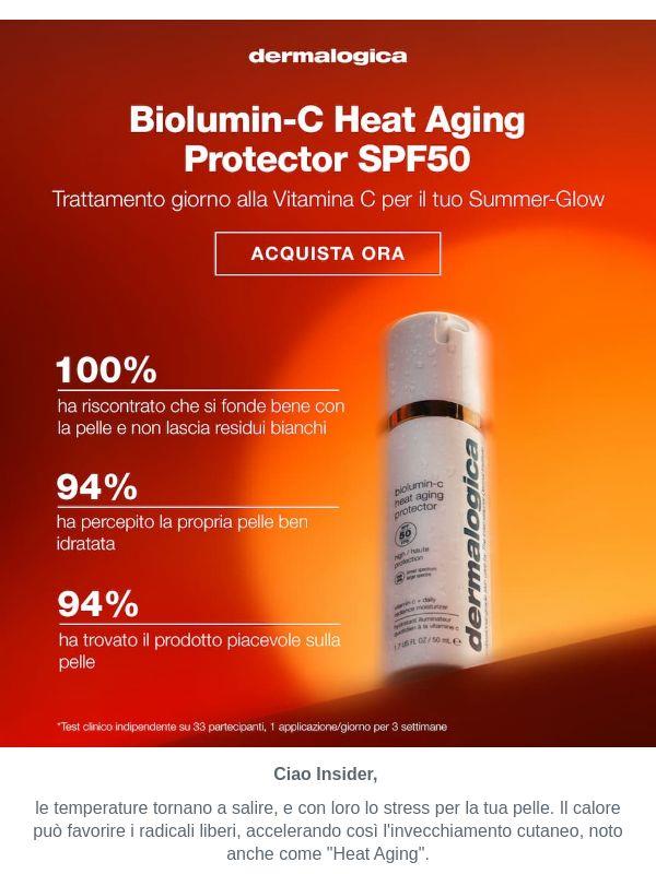 Vitamina C + SPF 50 contro il Heat Aging