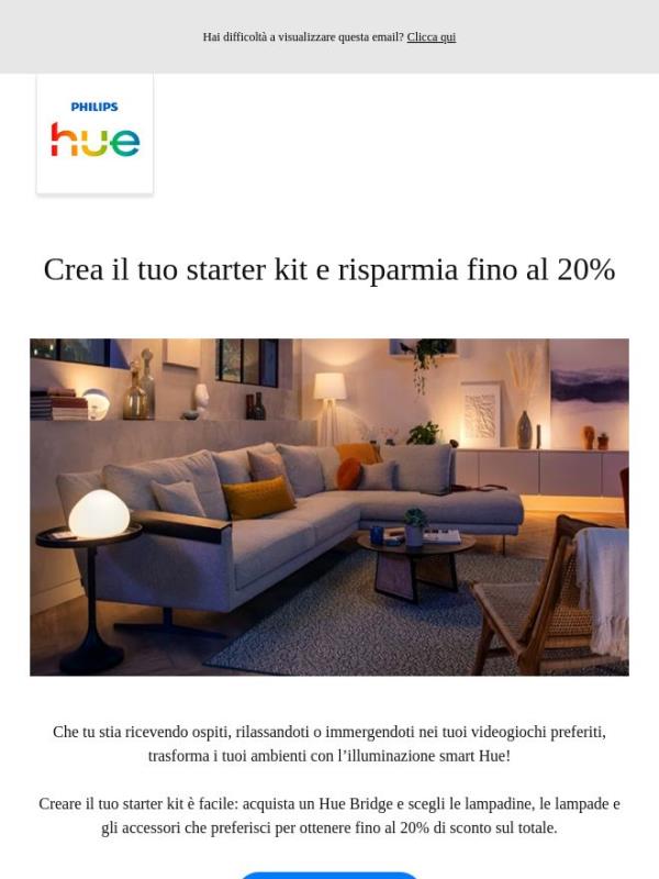 Crea il tuo starter kit e risparmia fino al 20%!