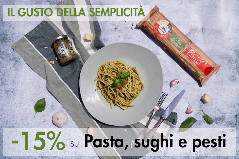 Promo estate 2026: -15% su passate, sughi e pesti