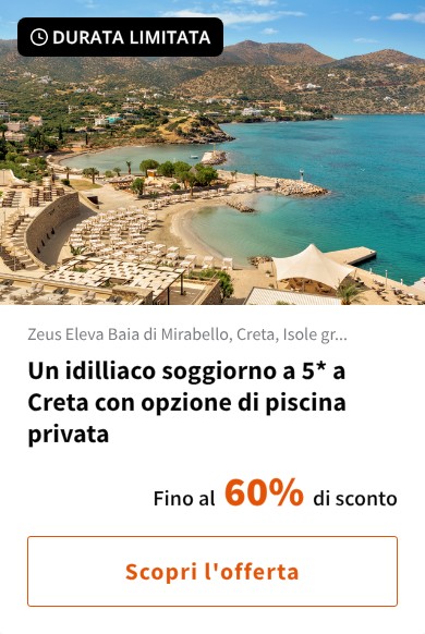 Un idilliaco soggiorno a 5* a Creta con opzione di piscina privata