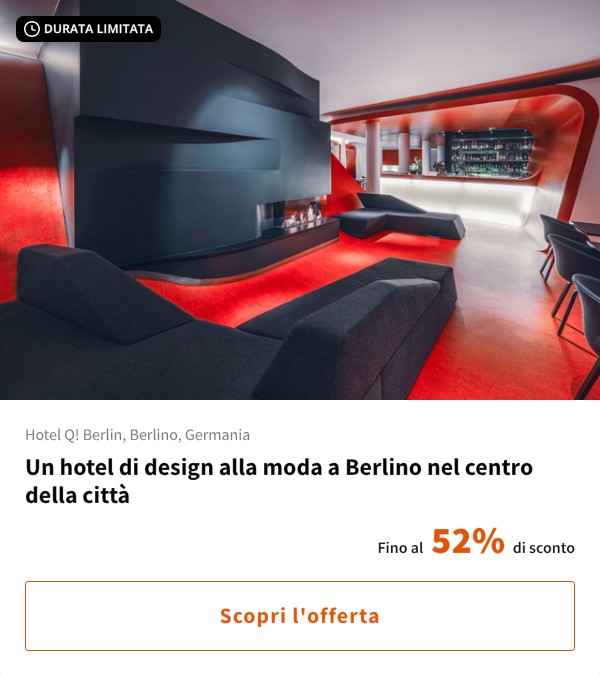 Un hotel di design alla moda a Berlino nel centro della città