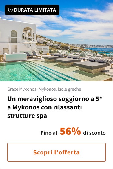 Un meraviglioso soggiorno a 5* a Mykonos con rilassanti strutture spa
