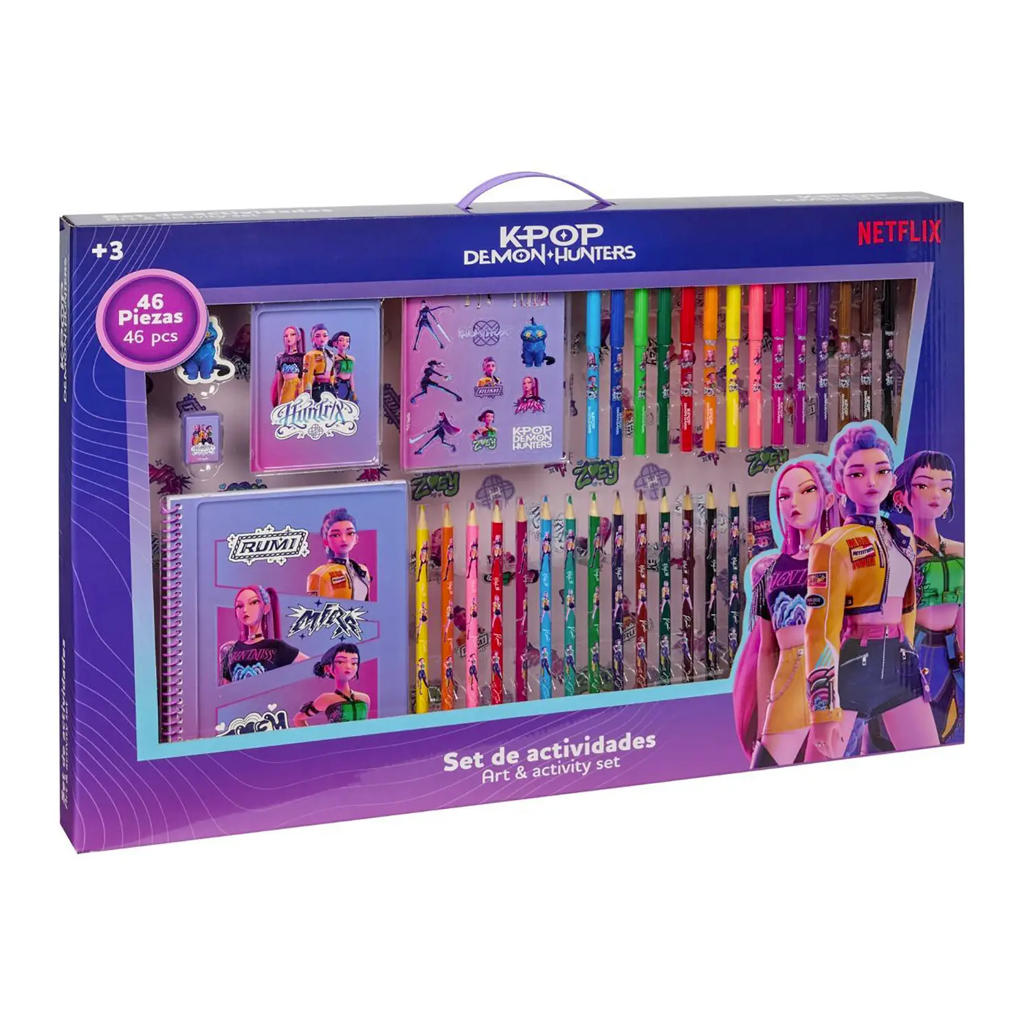 K Pop Demon Hunters Set Stationery 46 Pezzi