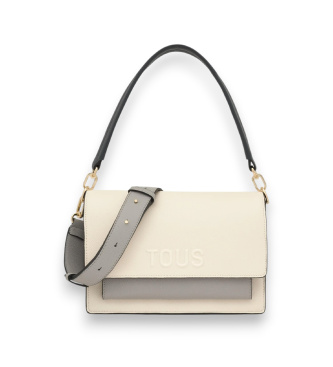 Borsa a tracolla Audree Saffiano beige