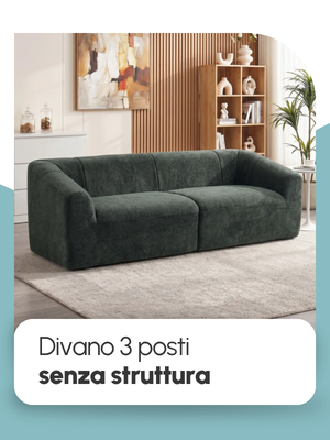 Divano 3 posti senza struttura