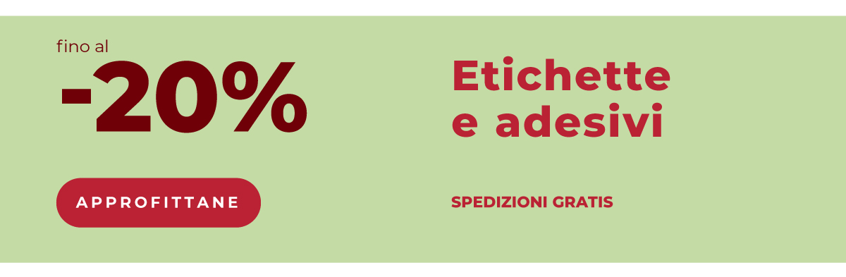 Etichette e sticker fino al -20%