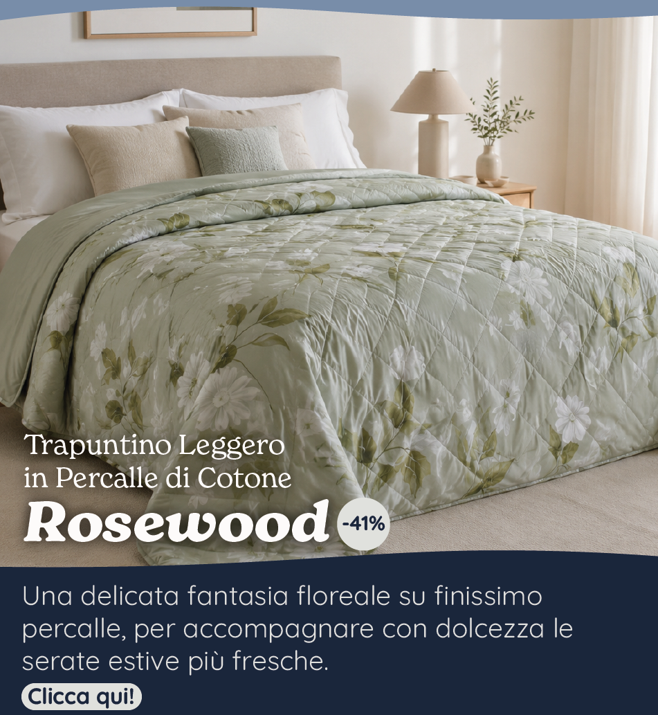 Trapuntino Leggero in Percalle di Cotone Fantasia Floreale - Rosewood