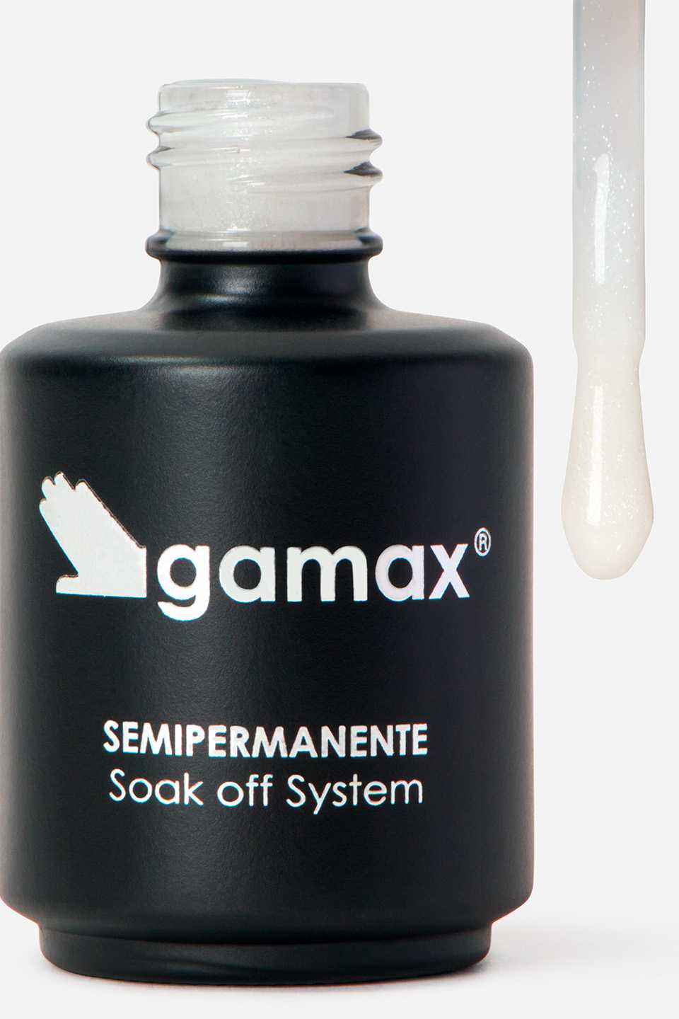 Image of Semipermanente rinforzato bianco glitter Fast Fiber 15 ml
