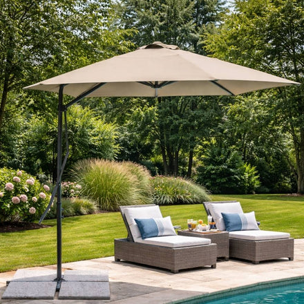 Ombrellone da Giardino 2x3 Decentrato Telo Poliestere 180 g/m2