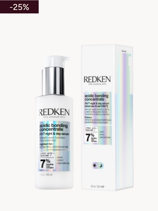 Redken Acidic Bonding Concentrate Sérum Capillaire 24/7 Nuit et Jour, Répare et Renforce les Cheveux Abîmés [100 ml]