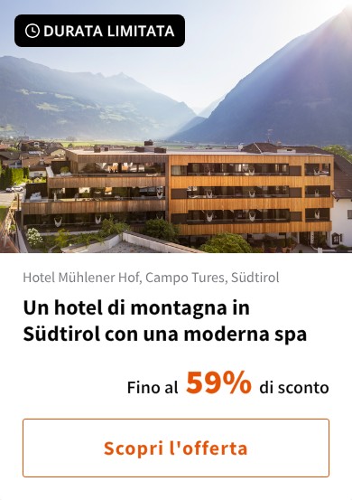 Un hotel di montagna in Südtirol con una moderna spa