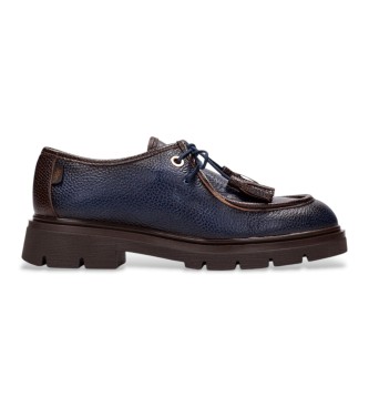 Scarpe in pelle Newyork blu navy