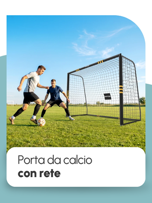 Porta da calcio con rete