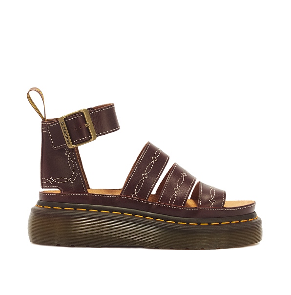 CLARISSA II QUAD DESERT RODEO CLASSIC PULL UP LEATHER SANDALS