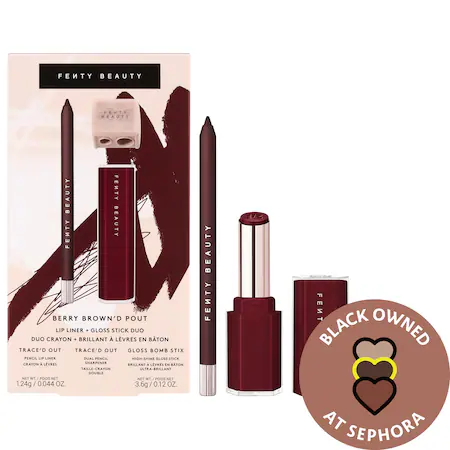 Berry Brown'd Pout Lip Liner + Gloss Stick Duo