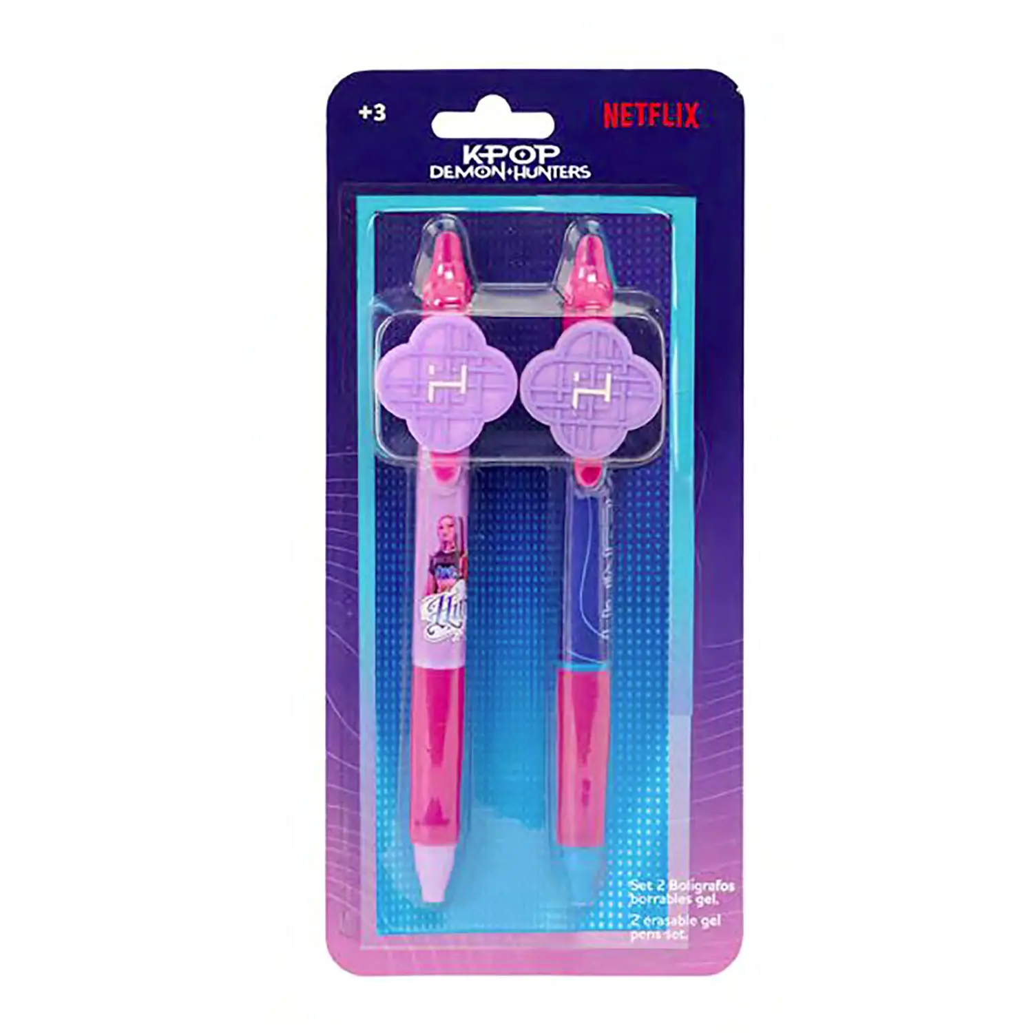 K Pop Demon Hunters Set Penne Cancellabili 2 Pezzi