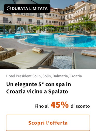 Un elegante 5* con spa in Croazia vicino a Spalato