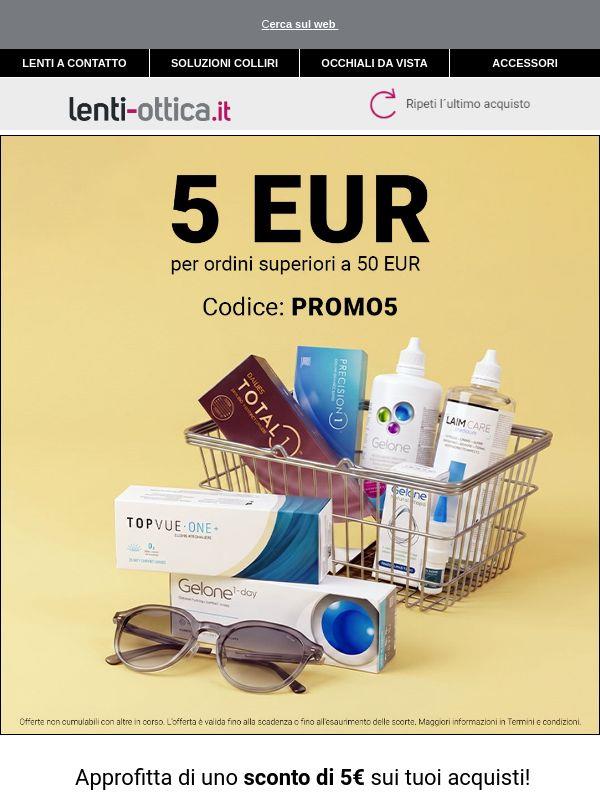 💸 5€ di sconto se acquisti oltre 50€