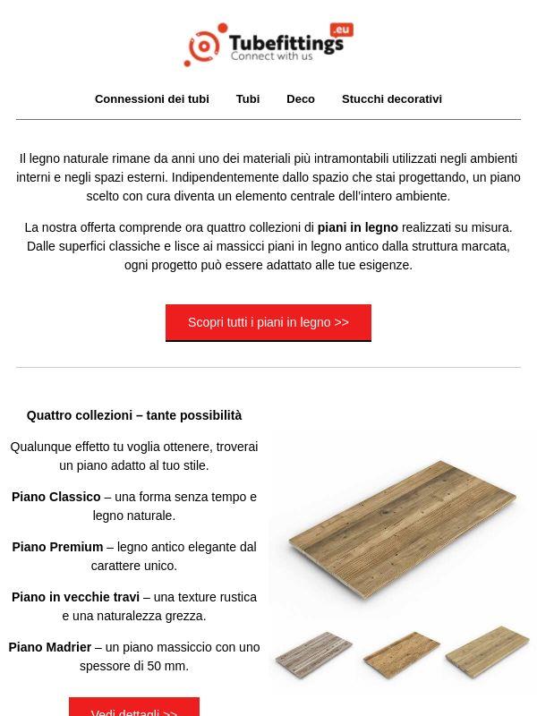 Un piano realizzato esattamente per il tuo tavolo