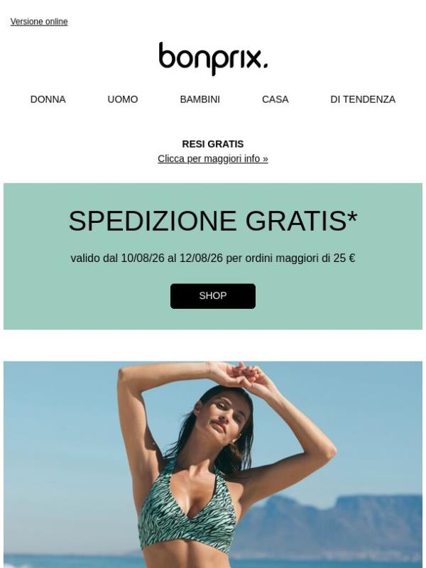Spese di spedizione GRATIS