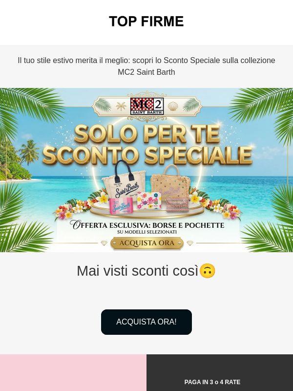 Linea Saint Barth: ancora più sconti.