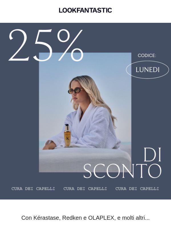 -25% | Cura dei capelli