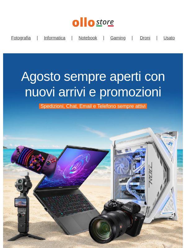☀️ Agosto su Ollo? Sempre aperti. Spedizioni attive, assistenza pronta, novità in arrivo