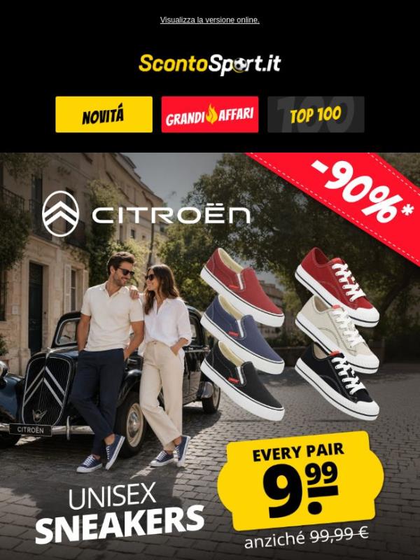 Sneaker CITROËN a soli 9,99 € invece di 99,99 € 😎