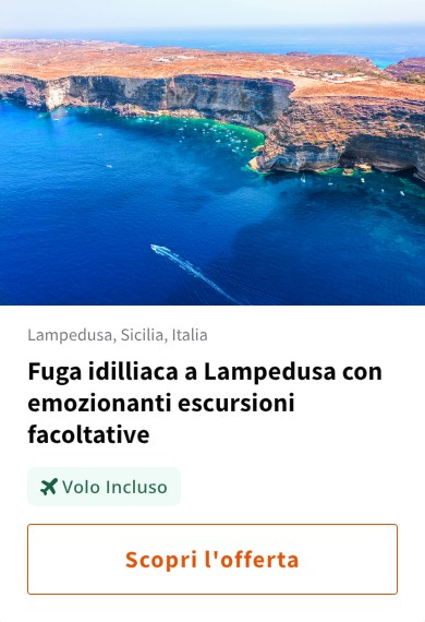 Fuga idilliaca a Lampedusa con emozionanti escursioni facoltative