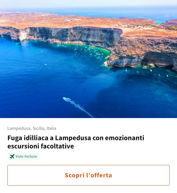 Fuga idilliaca a Lampedusa con emozionanti escursioni facoltative