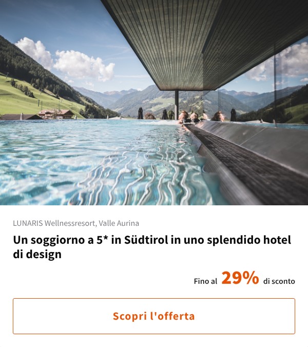 Un soggiorno a 5* in Südtirol in uno splendido hotel di design