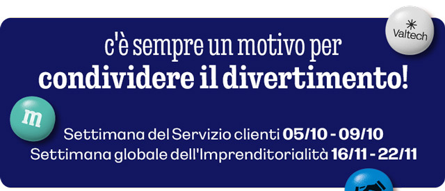 C'È SEMPRE UN MOTIVO PER CONDIVIDERE IL DIVERTIMENTO!