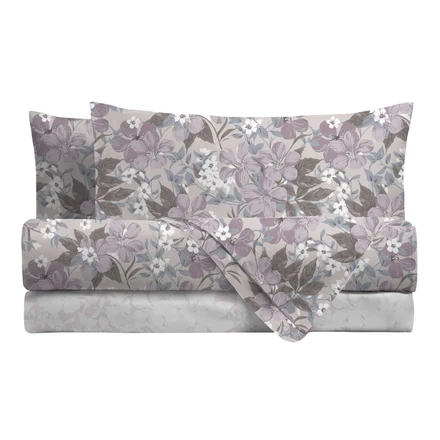 Completo Letto Matrimoniale Basic Phoebe Lilac