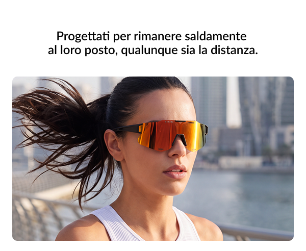 Occhiali da sole da running