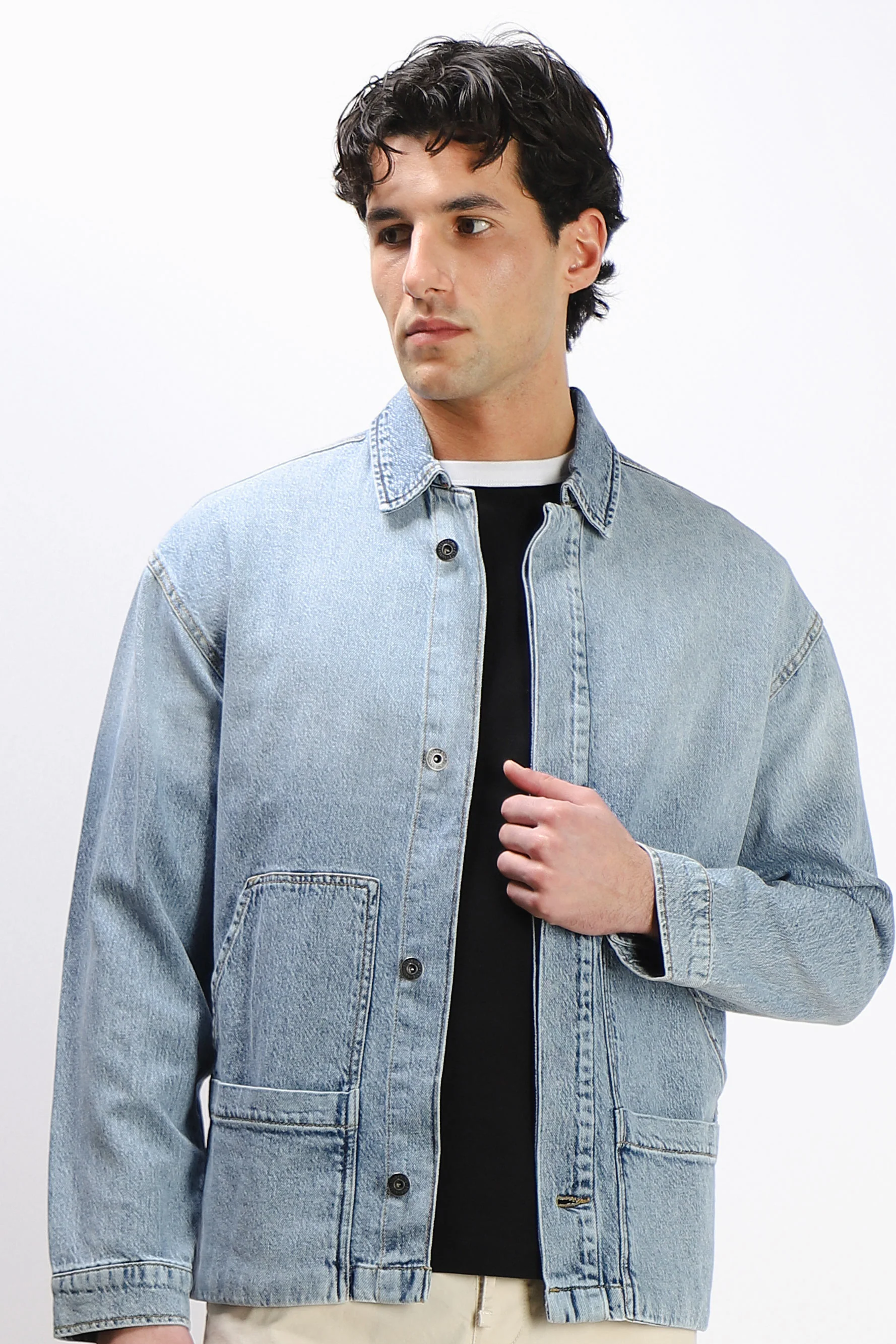 Image of GIUBBOTTO OVERSHIRT DENIM