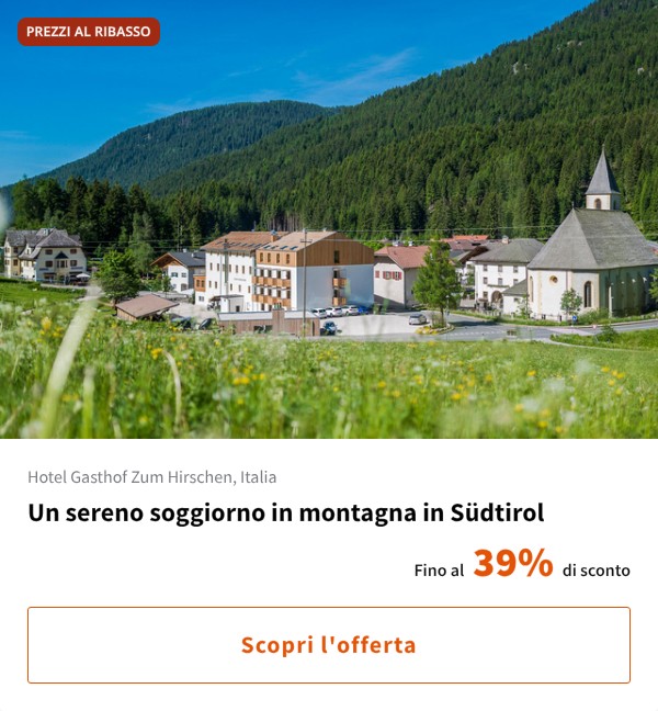 Un sereno soggiorno in montagna in Südtirol