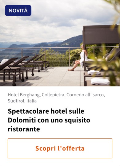 Spettacolare hotel sulle Dolomiti con uno squisito ristorante