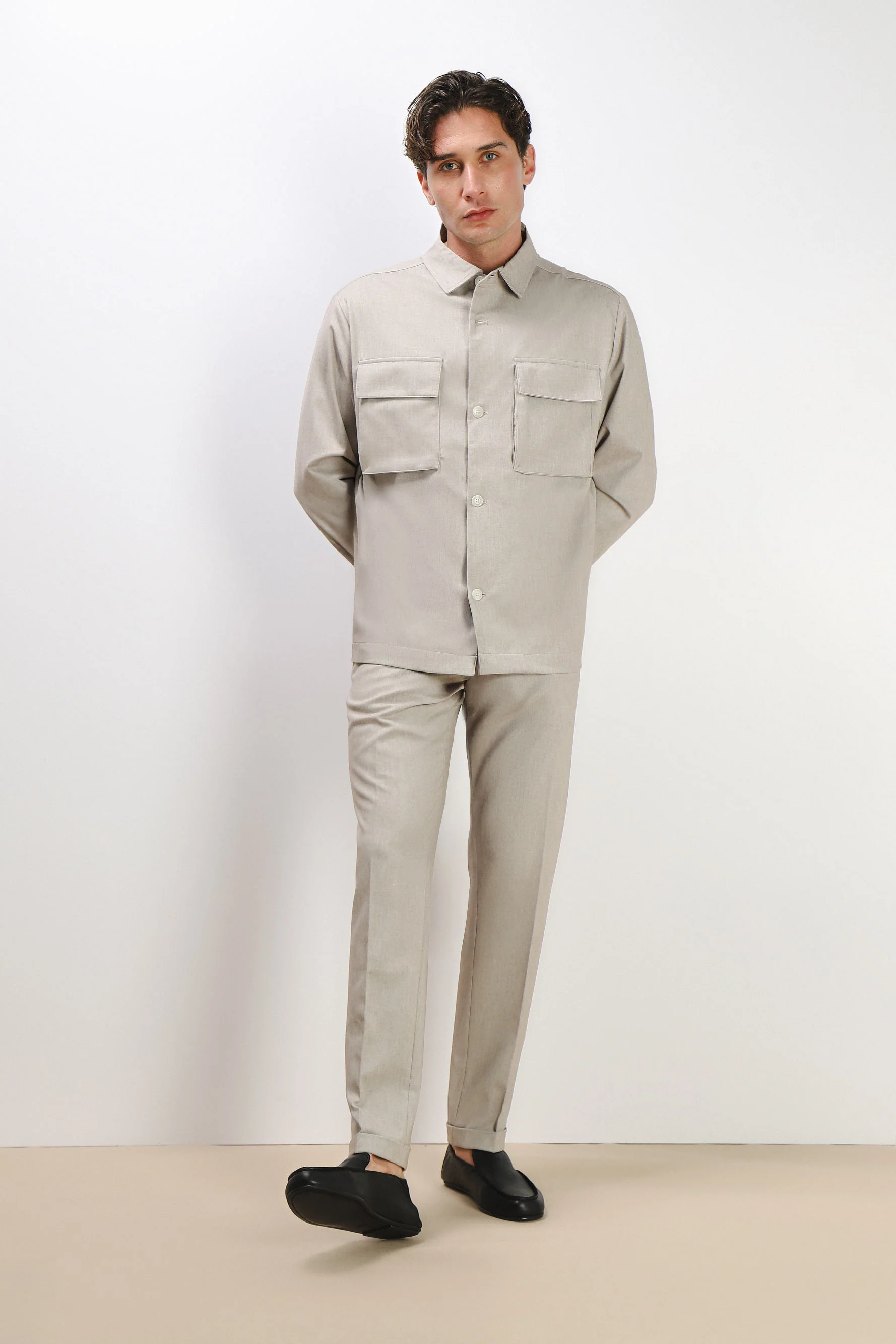 Image of OVERSHIRT IN PUNTO MILANO 
