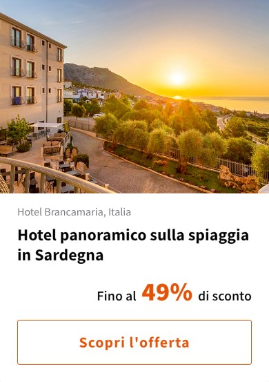 Hotel panoramico sulla spiaggia in Sardegna