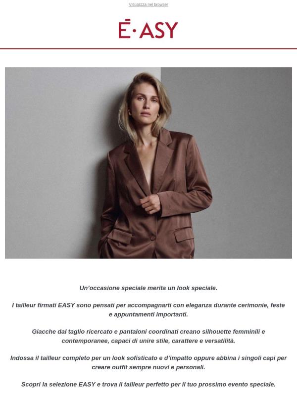 Il tailleur perfetto per i tuoi eventi speciali ✨