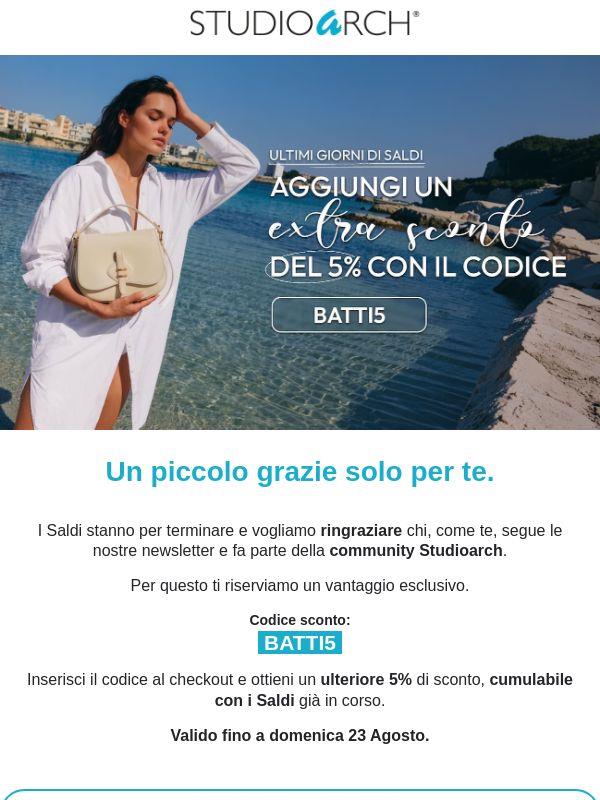 Grazie: un extra sopra i saldi, fino a domenica 23